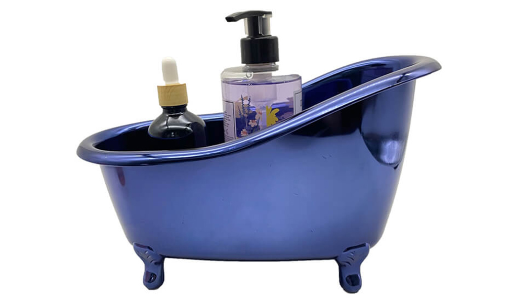 Mini baignoire bleue galvanisée